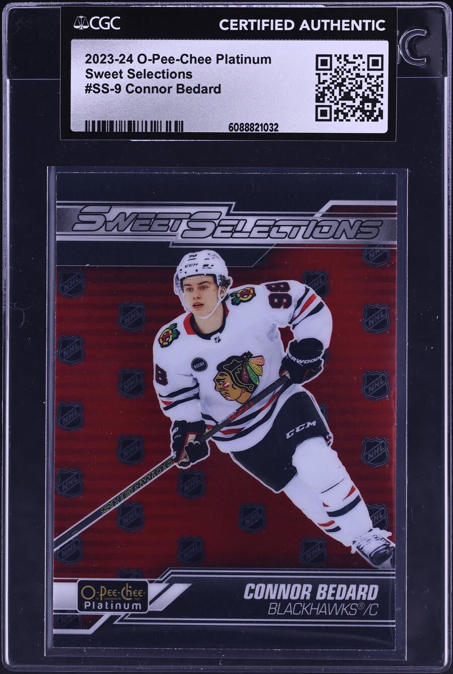 2023 O-Pee-Chee Platinum Sweet Selections Connor Bedard ROOKIE #SS-9 CGC AUTH