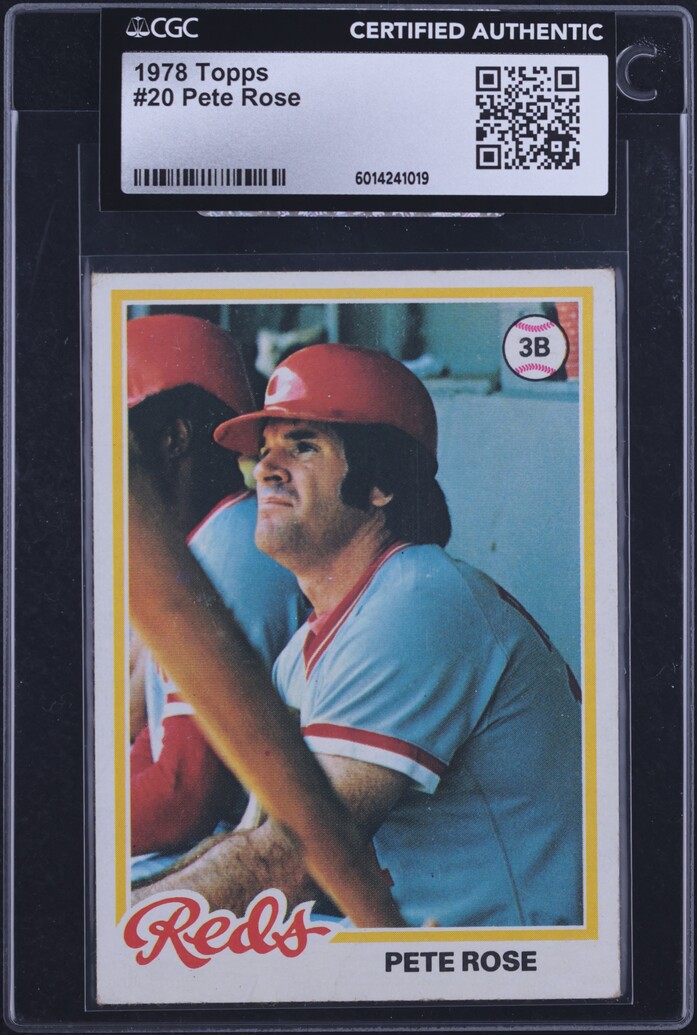 1978 Topps Pete Rose #20 CGC AUTH