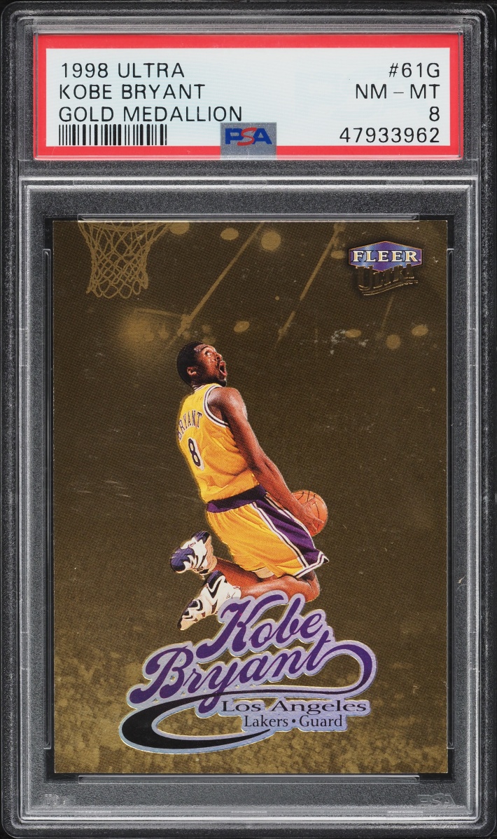 1998 Ultra Gold Medallion Kobe Bryant #61G PSA 8 NM-MT
