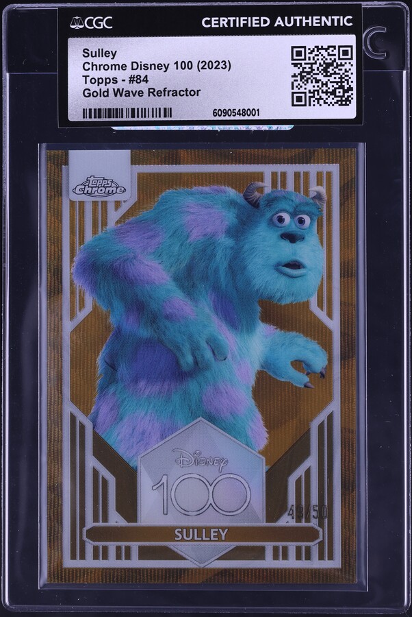 2025 Topps Chrome Disney Icons Sulley #DI-20 CGC 9 MINT on