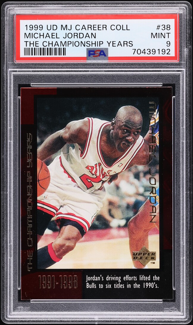 1999 Upper Deck MJ Collection The Championship Years Michael Jordan #38 PSA 9