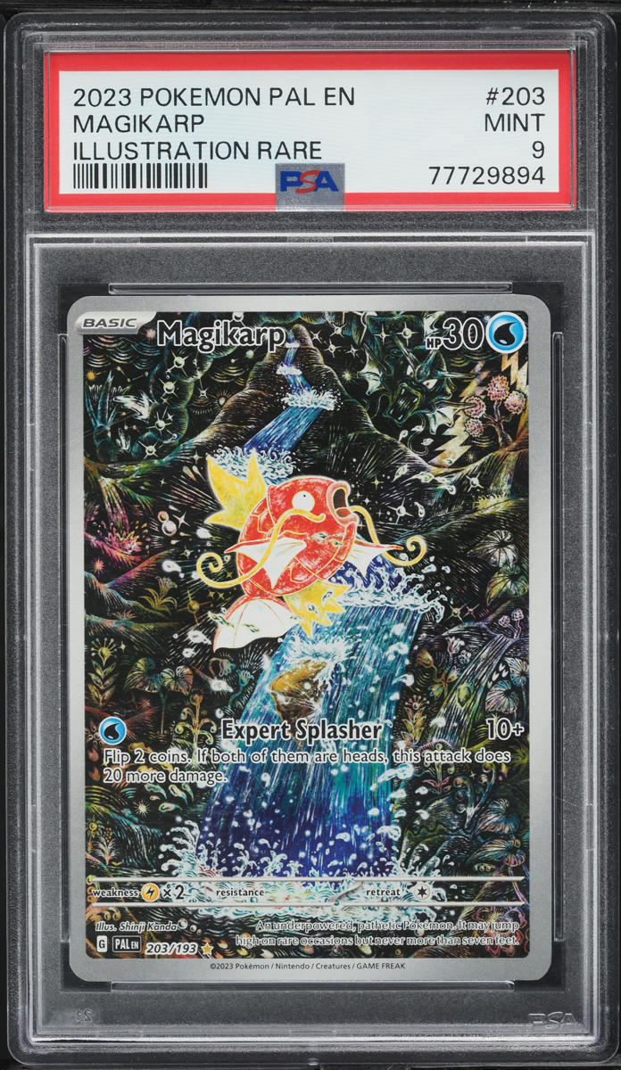 2023 Pokemon Scarlet & Violet Paldea Evolved IR Magikarp #203 PSA 9 MINT