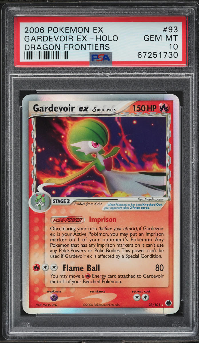 2006 Pokemon EX Dragon Frontiers Holo Gardevoir ex #93 PSA 10 GEM MINT