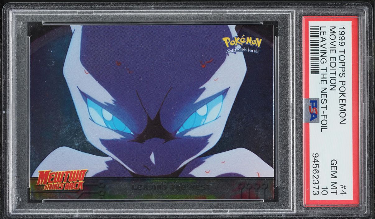 1999 Topps Pokemon The Movie Edition Leaving The Nest-Foil Movie Edition #4 PSA 10 GEM MINT