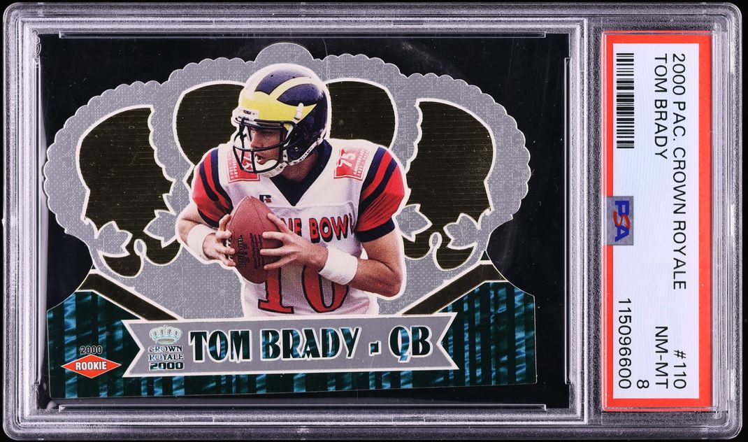 2000 Pacific Crown Royale Tom Brady ROOKIE #110 PSA 8 NM-MT