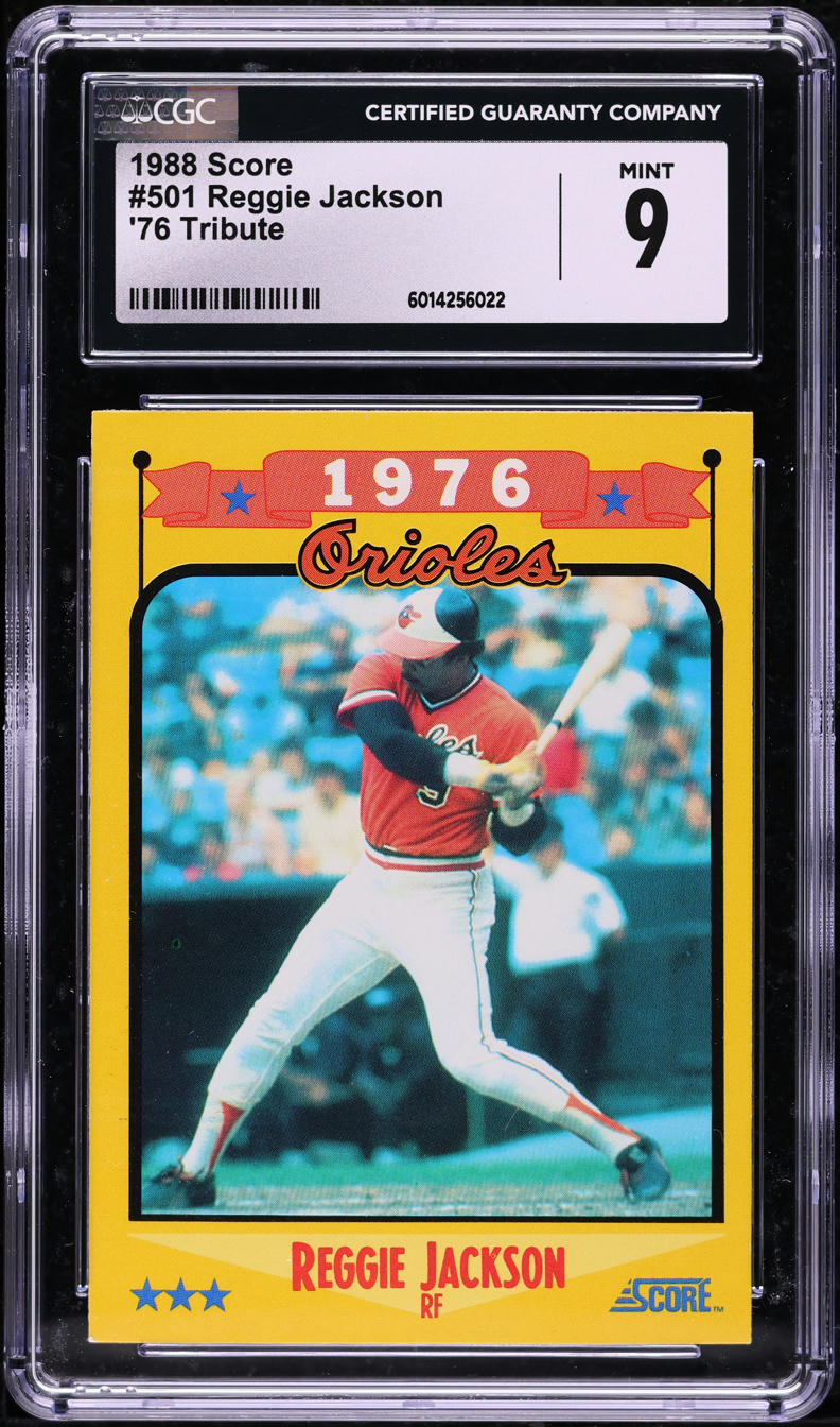 1988 Score '76 Tribute Reggie Jackson #501 CGC 9 MINT
