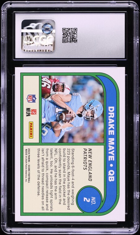 2024 Score Protential Drake Maye ROOKIE #2 CGC 9 MINT