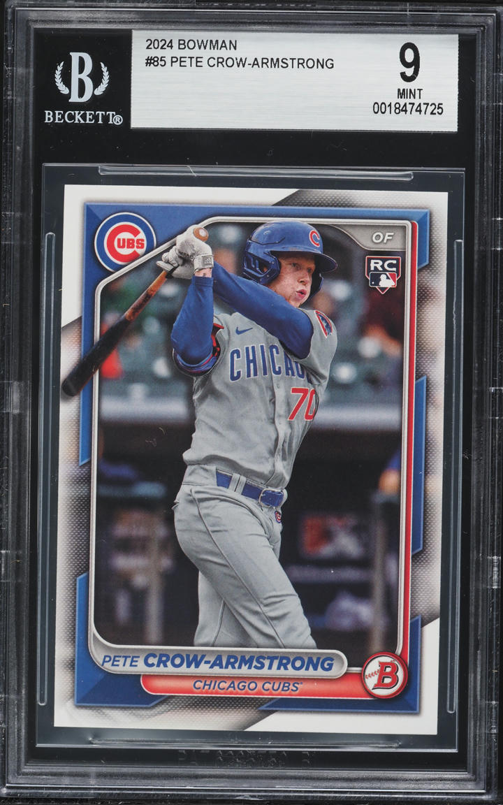 2024 Bowman Pete Crow-Armstrong ROOKIE #85 BGS 9 MINT