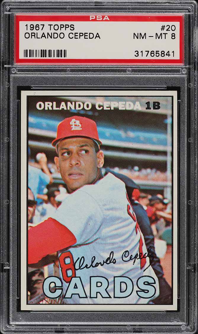 1967 Topps Orlando Cepeda #20 PSA 8 NM-MT
