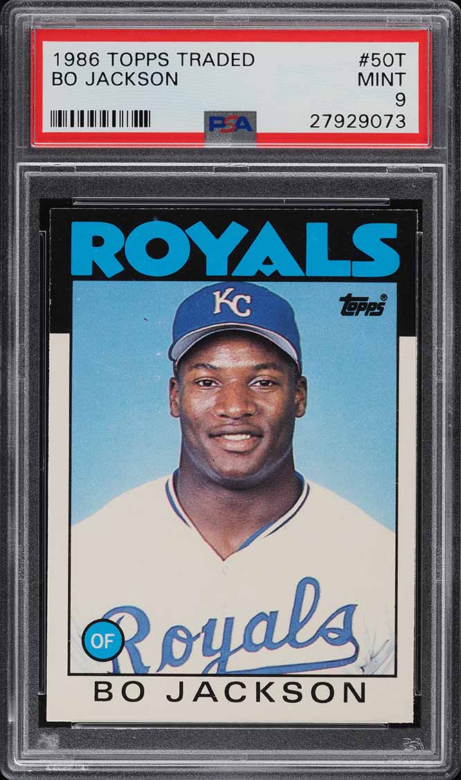 1986 Topps Traded Bo Jackson ROOKIE #50T PSA 9 MINT