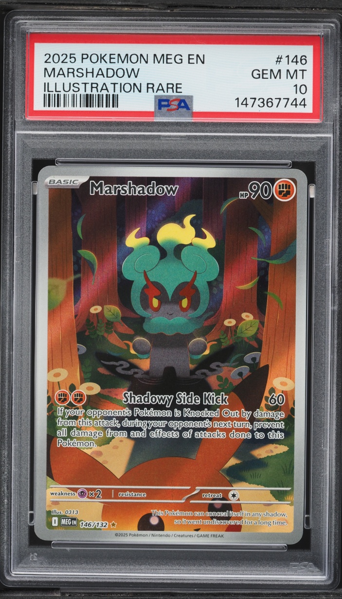 2025 Pokemon Mega Evolution IR Marshadow #146 PSA 10 GEM MINT