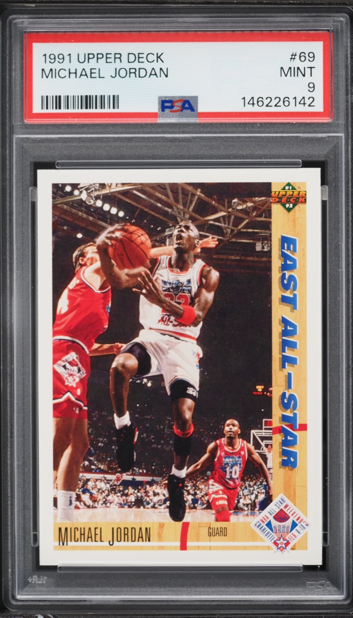 1991 Upper Deck Basketball Michael Jordan #69 PSA 9 MINT