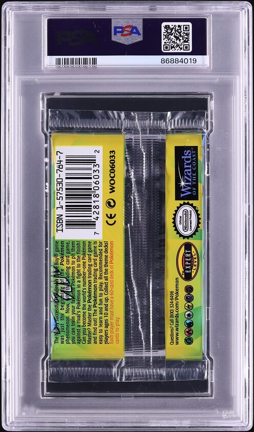 1999 Pokemon Base Set Thick Font Booster Pack Venusaur Art PSA 10 GEM MINT