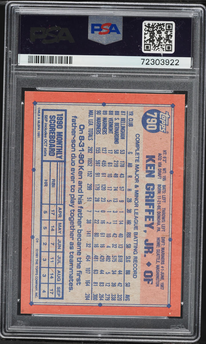 1991 Topps Ken Griffey Jr. #790 PSA 9 MINT