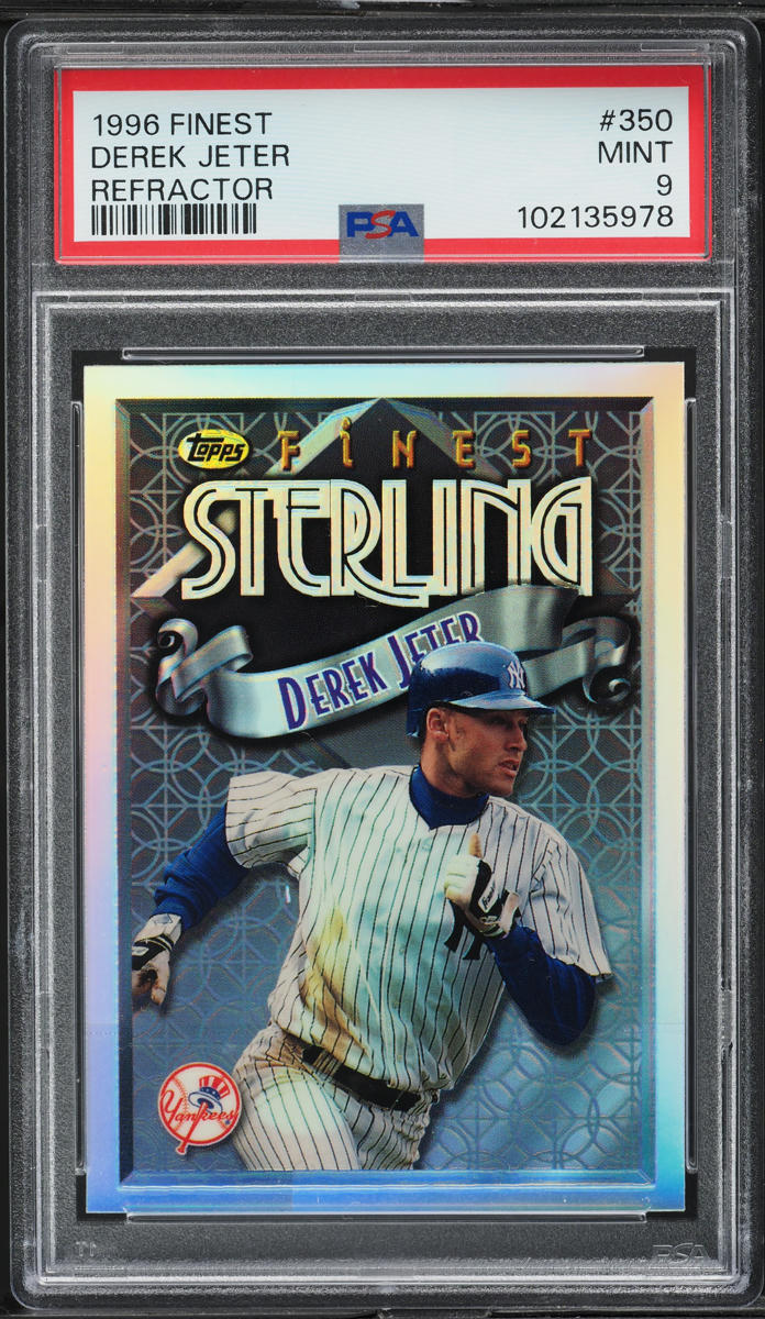 1996 Finest Refractor Derek Jeter ROOKIE #350 PSA 9 MINT