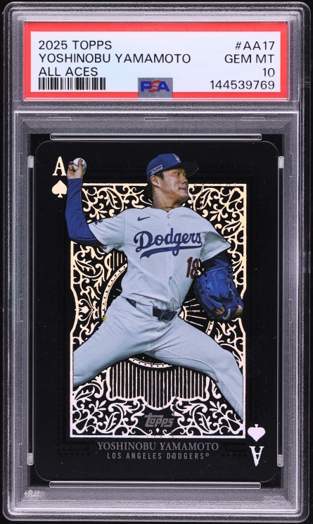 2025 Topps All Aces Yoshinobu Yamamoto #AA-17 PSA 10 GEM MINT