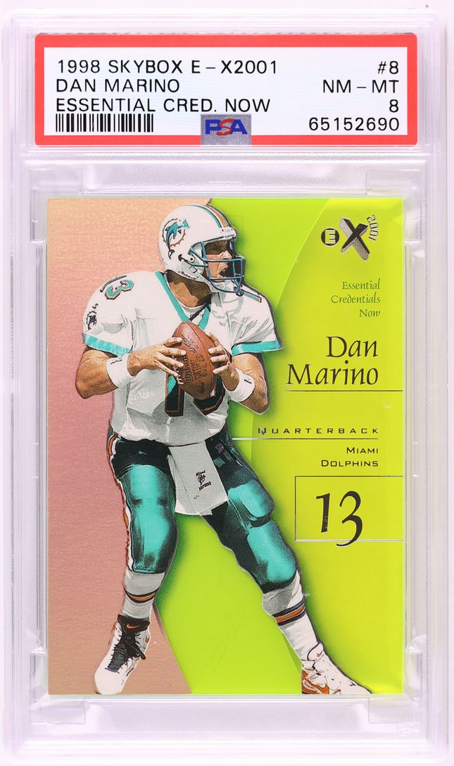 1998 Skybox E-X2001 Essential Credentials Now Dan Marino /8 #8 PSA 8 NM-MT