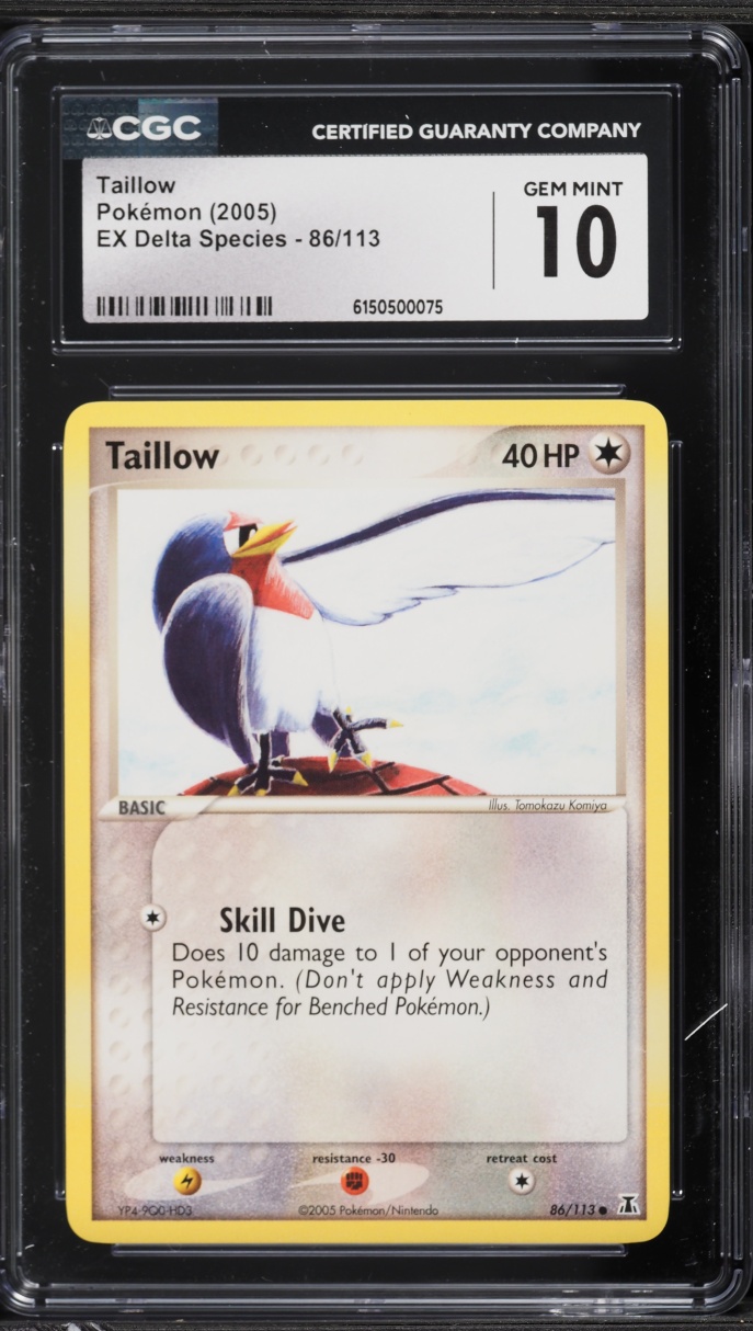2005 Pokemon EX Delta Species Taillow #86 CGC 10 GEM MINT