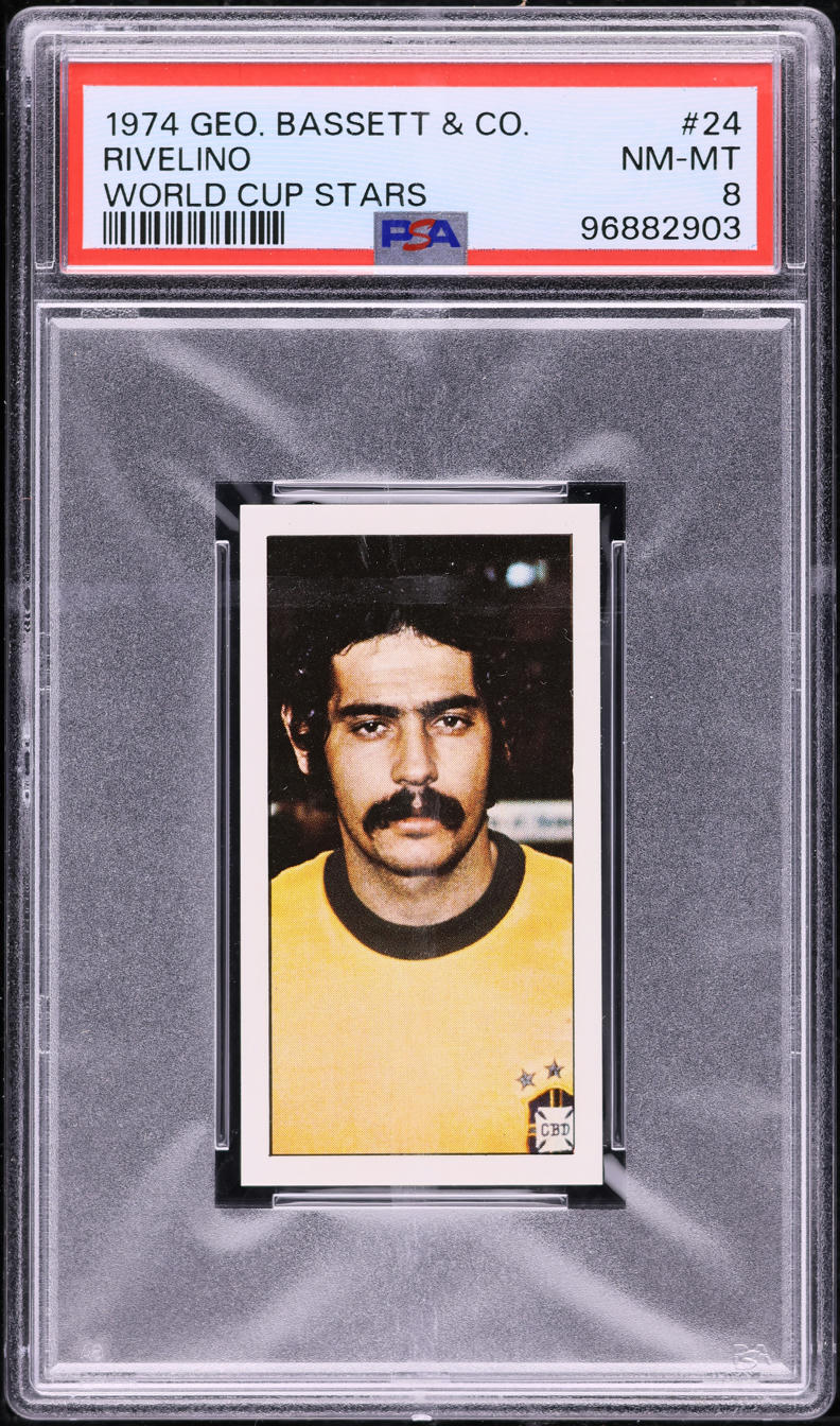 1974 Bassett World Cup Stars Rivelino #24 PSA 8 NM-MT