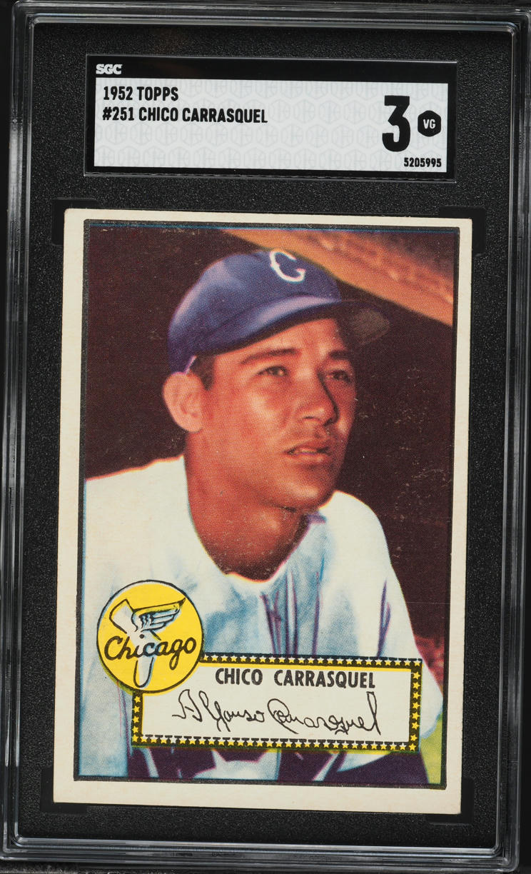 1952 Topps Chico Carrasquel #251 SGC 3 VG