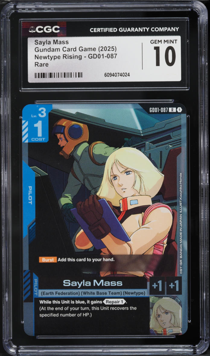 2025 Gundam Card Game Newtype Rising Sayla Mass #GD01-087 CGC 10 GEM ...