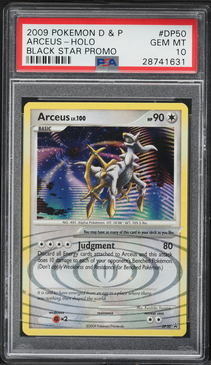 2009 Pokemon Diamond & Pearl Black Star Promo Holo Arceus #DP50 PSA 10 GEM MINT