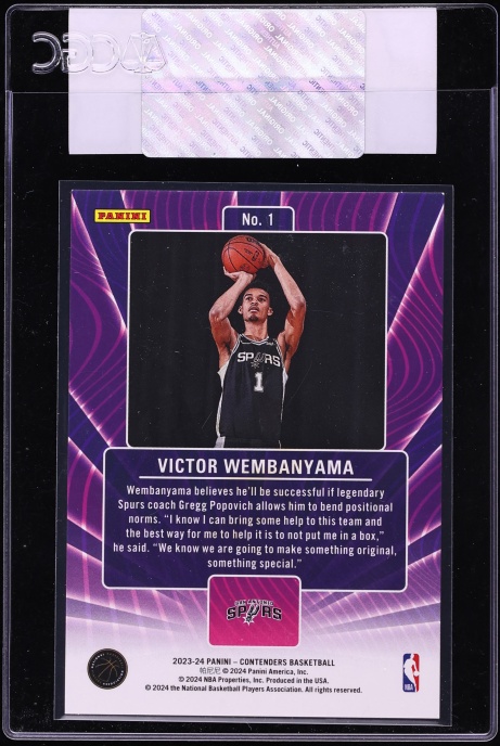 2023 Panini Contenders Lottery Ticket Victor Wembanyama ROOKIE #1 CGC AUTH