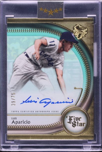 2025 Topps Five Star Aqua Luis Aparicio AUTO /75 #FSA-LA CGC AUTH