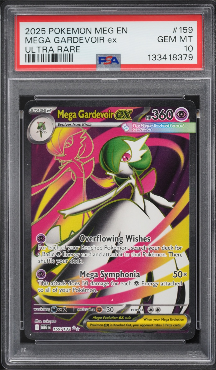 2025 Pokemon Mega Evolution Full Art Mega Gardevoir ex #159 PSA 10 GEM MINT