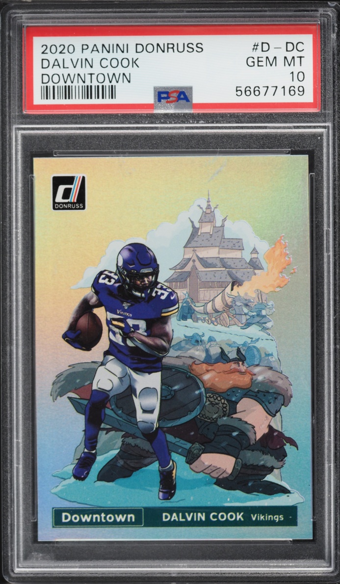 2020 Donruss Downtown Dalvin Cook #D-DC PSA 10 GEM MINT