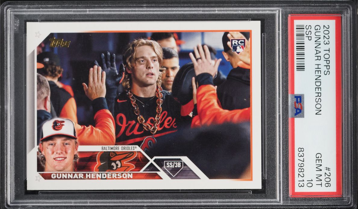 2023 Topps SSP Gunnar Henderson ROOKIE #206 PSA 10 GEM MINT