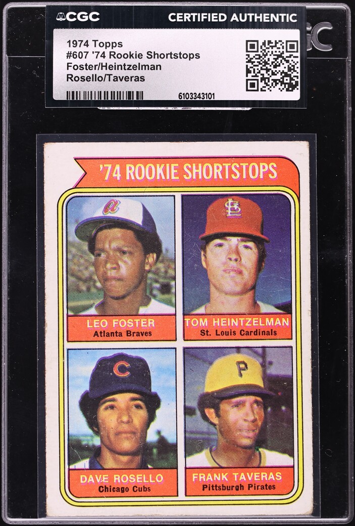 1974 Topps Rookie Shortstops #607 CGC AUTH