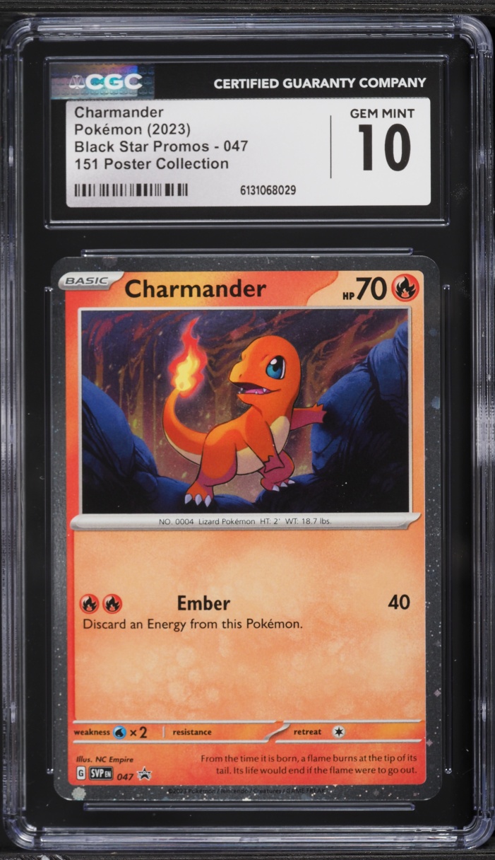 2023 Pokemon Scarlet & Violet 151 Promo Poster Collection Charmander #47 CGC 10 GEM MINT