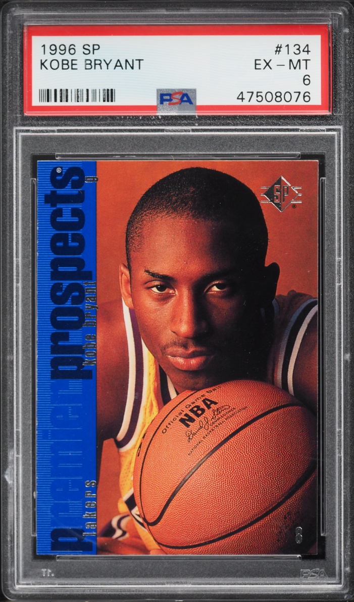 1996 SP Basketball Kobe Bryant ROOKIE #134 PSA 6 EXMT
