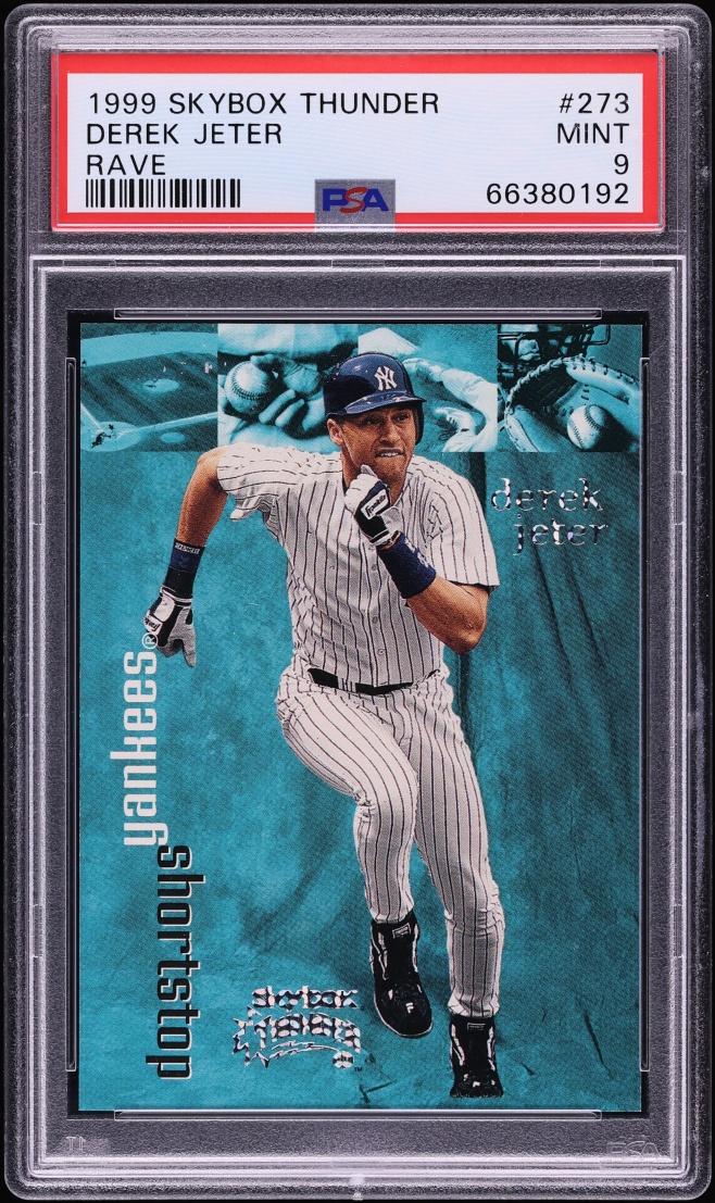 1999 Skybox Thunder Rave Derek Jeter /150 #273 PSA 9 MINT