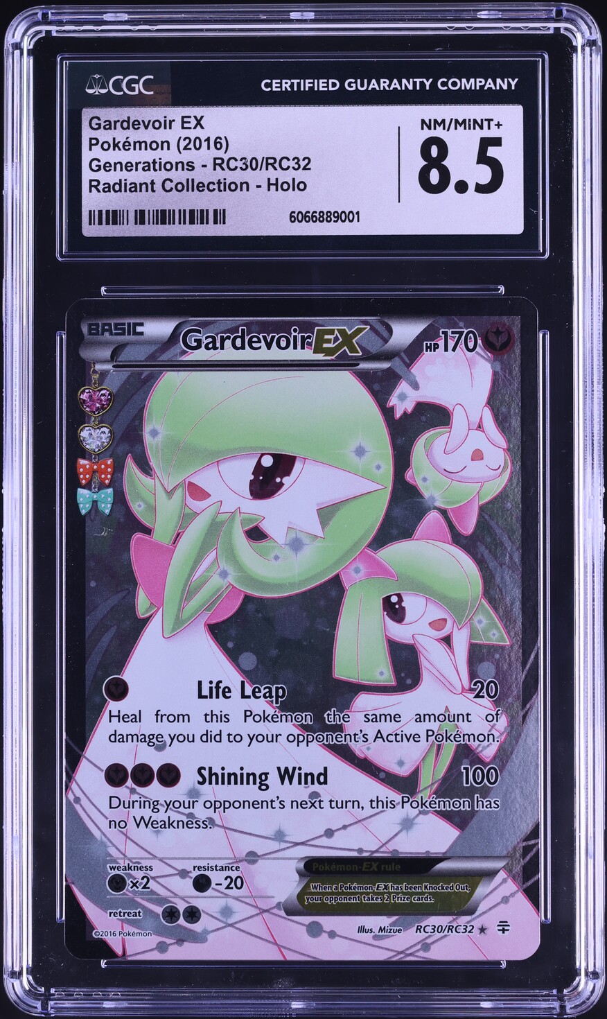 2016 Pokemon XY Generations Radiant Collection Gardevoir EX #RC30 CGC 8.5 NM-MT+