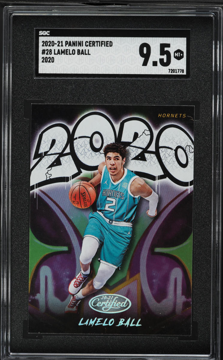 2020 Panini Certified 2020 LaMelo Ball ROOKIE #28 SGC 9.5 MINT+