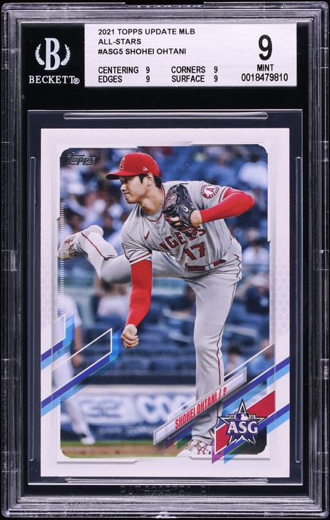 2021 Topps Update MLB All-Stars Shohei Ohtani #ASG5 BGS 9 MINT