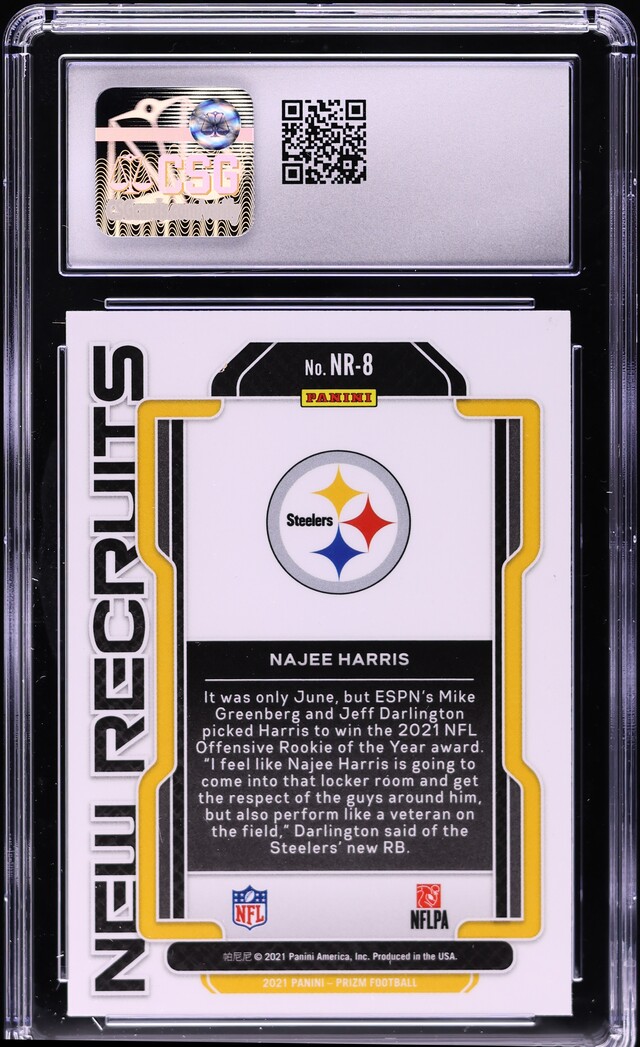 2021 Panini Prizm New Recruits Najee Harris ROOKIE #NR-8 CSG 10 GEM MINT