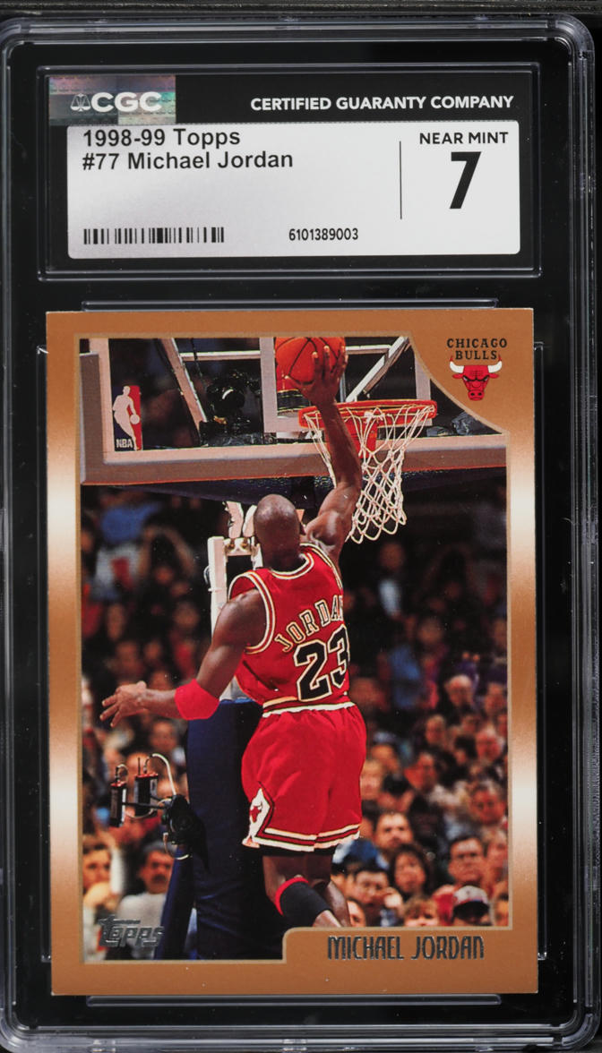 1998 Topps Basketball Michael Jordan #77 CGC 7 NRMT