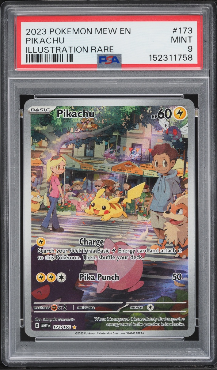 2023 Pokemon Scarlet & Violet 151 IR Pikachu #173 PSA 9 MINT