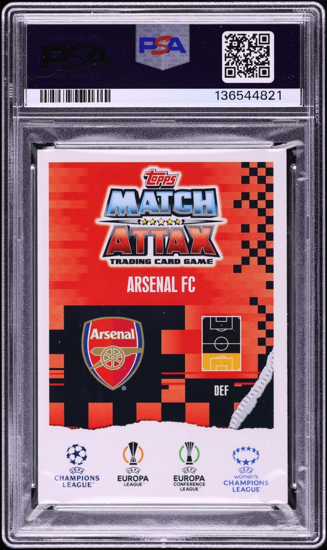 2023 Topps Match Attax UEFA Club Competitions Extra William Saliba #281 PSA 10 GEM MINT