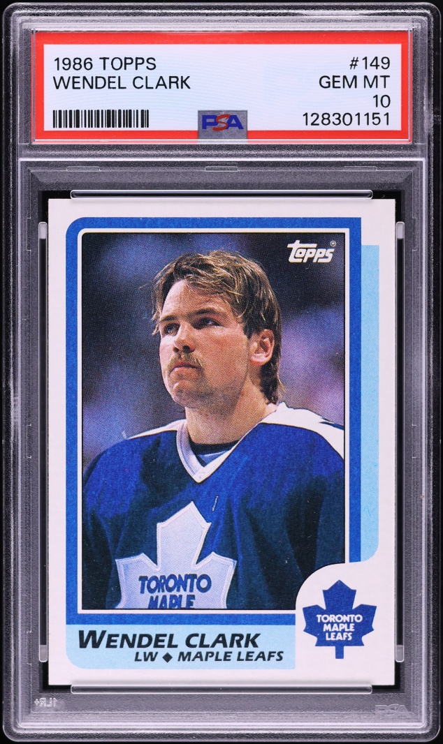 1986 Topps Hockey Wendel Clark ROOKIE #149 PSA 10 GEM MINT