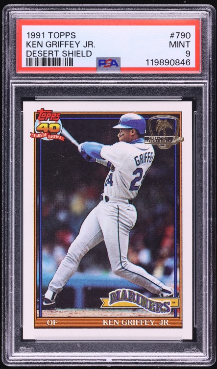 1991 Topps Desert Shield Ken Griffey Jr. #790 PSA 9 MINT