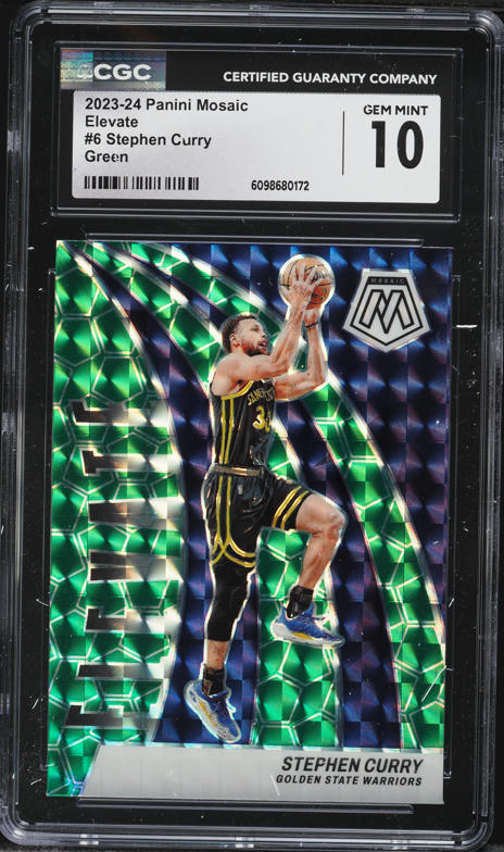 2023 Panini Mosaic Blue Prizm Stephen Curry /199 #276 SGC 9 MINT