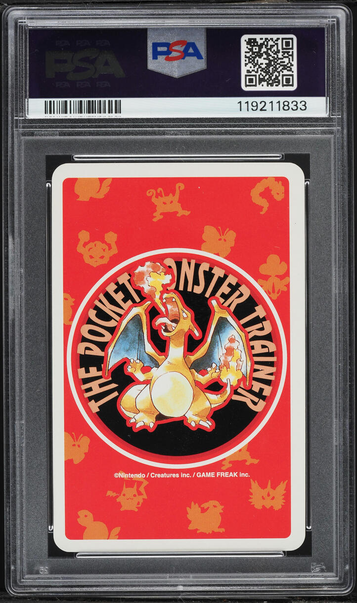 1996 Pokemon Japanese Red Poker Set Nintendo Playing Card Charmander PSA 10 GEM MINT
