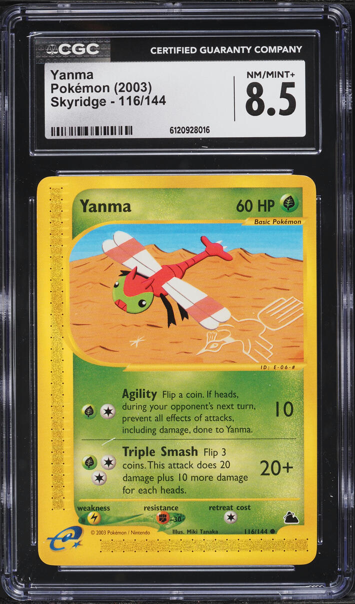 2003 Pokemon Skyridge Yanma #116 CGC 8.5 NM-MT+