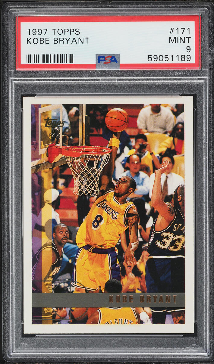1997 Topps Basketball Kobe Bryant #171 PSA 9 MINT