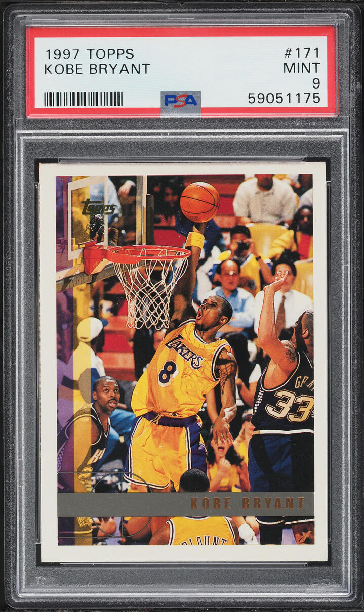 1997 Topps Basketball Kobe Bryant #171 PSA 9 MINT