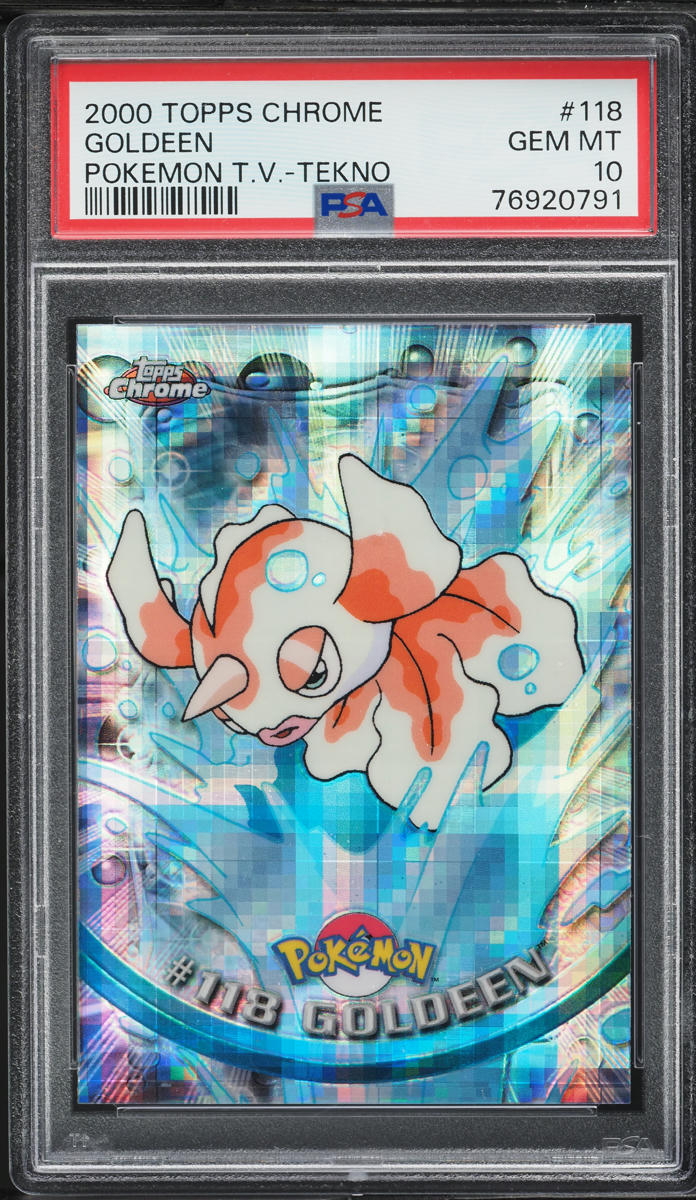 2000 Topps Chrome Pokemon Series 2 Tekno Goldeen #118 PSA 10 GEM MINT